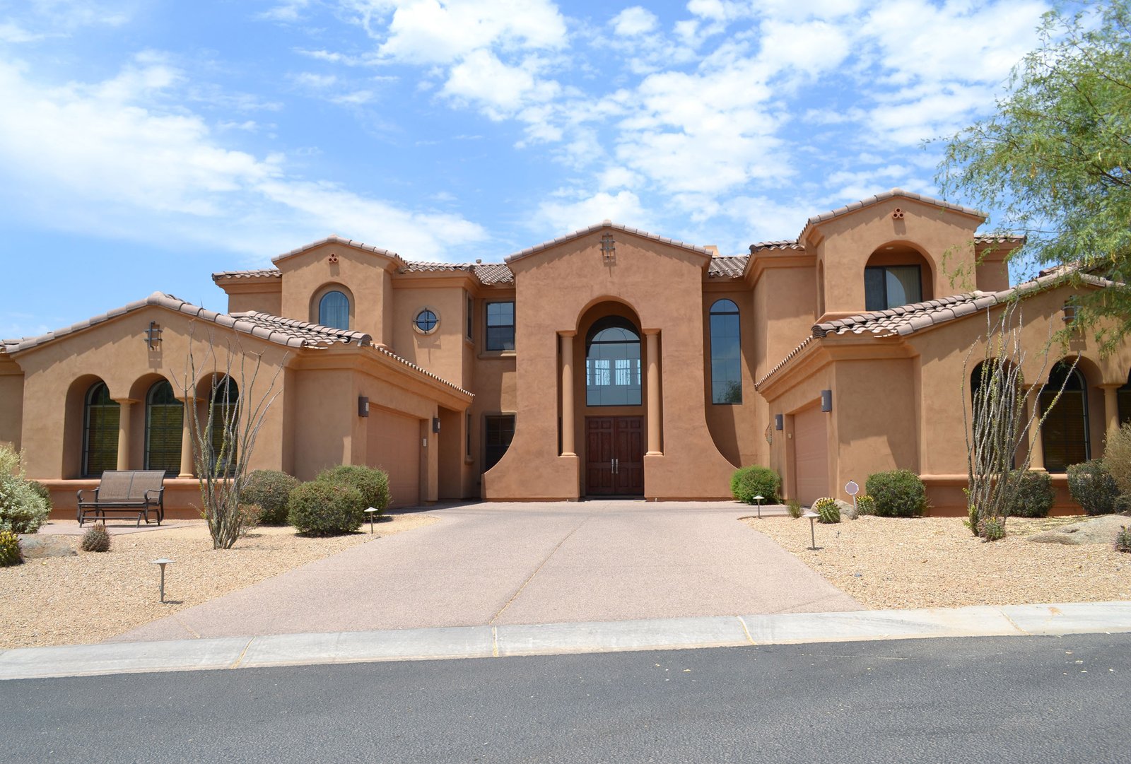 New home exterior in the Peoria, Arizona area